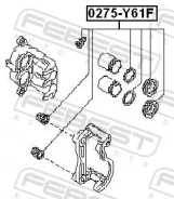 ����������� �������� ���������� ��������� (�� ��� �������) Febest 0275Y61F 0275Y61F ����