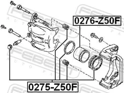 ����������� �������� Nissan Murano Z51 2008.09-2014.12 �����. (�� ��� �������) Febest 0275Z50F ����