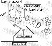 ������� �������� ���������� ��������� d60.3 Febest 0276J10F 0276J10F ����