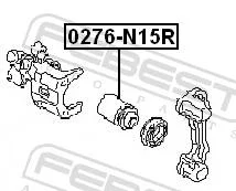 ������� ���������� �������� ������ � ���������� d33.9, ������, ������, ����� ��� Nissan Primera, Nissan Almera, Toyota Auris Febest 0276-N15R 0276N15R...