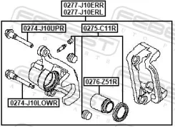 ������� ��������� ���. �����! Akebono d35 Nissan Qashqai/Tiida/Cube 1.8-2.0/2.0dCi 07 Febest 0277J10ERL 0277J10ERL ����