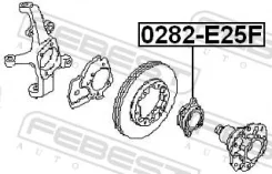 ������� 0282-E25F �������� (40210-VW600/40262-VW00A/D0210�-VZ00A) 0282E25F ����