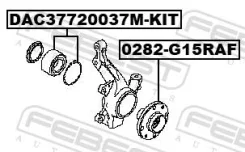 ������� �������� ������, ����� ��� Renault Kangoo, Dacia Logan, Renault Modus / Febest 0282-G15RAF 0282G15RAF ����