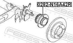 ��������� ��������� NI Febest 0282-N16A42R 0282N16A42R ����