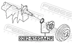������� ������ ������, ����� ��� Nissan Almera II, Nissan Sunny, Nissan Bluebird Sylphy Febest 0282-N16GA42R 0282N16GA42R ����