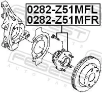 ������� ����� ����/��� Febest [0282Z51MFL] 0282Z51MFL ����
