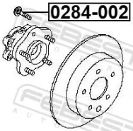 ������� �������� ������ ����� ��� Nissan Primera, Nissan Sunny, Nissan X-Trail Febest 0284-002 0284002 ����