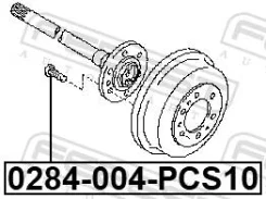 ������� ������� (10 ��. � ��������) | ����/��� | Febest 0284004PCS10 0284004PCS10 ����