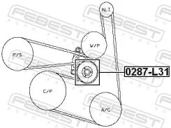 ����� ���������� ����� ��� ���������� GM 12605175 0287L31 ����