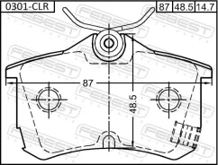 ������� ��������� ������ �������� (� ��������� ������) Febest 0301CLR 0301CLR ����