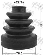������� ���� ���������� �������� 76.5x90x22.3 | ����/��� | Febest 0315CRV 0315CRV ����