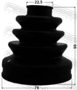 ������� ���� ����������, ��������, 76x90x22.5, ������, ����� ��� Hyundai Santa FE, Honda Accord, KIA Sorento Febest 0315-CU2 0315CU2 ����
