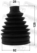 ������� ���� �������� �������� pvc 92x125x28 | ����/��� | Febest 0317PRB 0317PRB ����