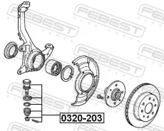 ����� ������� ������ �������� �������� Honda Accord V 93-96 [178Febest320203] 0320203 ����