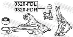 ����� ������� �������� ������ ����� Febest 0320FDL 0320FDL ����