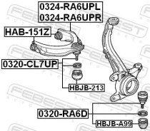 ����� ������� ��������� ������� ������ ����� ����/��� Febest [0320RA6D] 0320RA6D ����