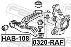 ����� ������� ��������� ������� ������ #51350-S0X-A02 Honda Odyssey RL1 2000-2004 [EU] 0320-RAF Febest 0320RAF ����