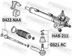���������� ������� 53540-SJC-A01 Honda Odyssey RL5 2011-2016 [GN] 0321-RC Febest 0321RC ����