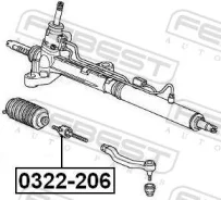 ���� ������� Honda CR-V RD1 1996-2001 Febest 0322206 ����