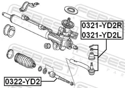 ���� ������� Acura MDX YD2 2007- Febest 0322YD2 ����