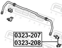 ���� ������������� ������ ������ (Honda CR-V RD1/R Febest 0323-208 0323208 ����