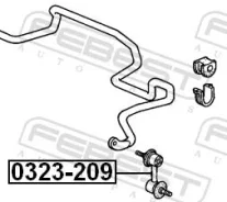 ���� ������������� �������� (Honda CR-V RD1/RD2 19 Febest 0323-209 0323209 ����