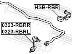 ���� ������������� 52320-SFE-013 / SLH015R ���:0323-RBRR Febest 0323-RBRR 0323RBRR ����