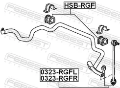 ���� ������������� �������� ����� (Nissan Murano Z50 2002-2007) 0323-RGFL Febest 0323RGFL ����