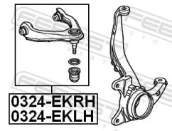 ����� ������� �������� ����� ��� Honda Civic, Honda Orthia /, Honda Domani Febest 0324-EKLH 0324EKLH ����