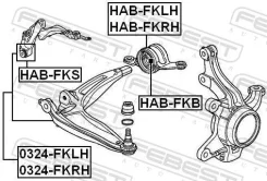 ����� Honda Civic FK2 2009-2016 �����. ����. � �������� ������������� Febest 0324FKRH ����
