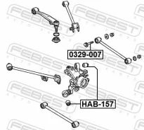���� � ������������, ������, ����� ��� Honda Accord, Honda Torneo �����, Honda Avancier Febest 0329-007 0329007 ����
