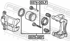 ����������� ���������� �������� ��������� ������� ������ ��� Honda Civic, Honda JAZZ, Honda FR-V febest 0375-gef 0375GEF ����