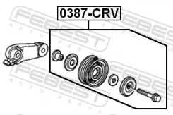 ����� �������� ����� ������������ �������� Febest 0387CRV 0387CRV ����
