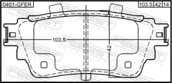 ������� ��������� ������ �������� �������� Mitsubishi Outlander (GF) (2012) [178Febest0401GFER] 0401GFER ����