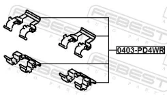 ��������� �������� ��� �������� ������� ����/��� Febest [0403PD4WR] 0403PD4WR ����