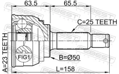 ���� Mitsubishi Galant Sigma E10# 1983.08-1999.08 �����. Febest 0410005 ����