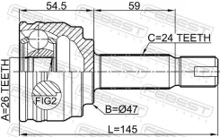 ���� 0410-A13 �������� Mitsubishi Attrage A13 2013-2014 Febest 0410A13 ����