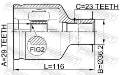 ���� MMC Carisma Inner Rh Febest 0411-DARH (MR911574) 0411DARH, ������ 0411DARH ����