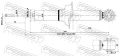 ����������� Mitsubishi Outlander CW0# 2005.12-2013.04 ����. ���. Febest 04110004R ����