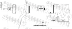 ����������� �������� ����� gas.twin tube Febest 04110007FL 04110007FL ����