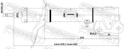 ����������� �������� ������ gas.twin tube Febest 04110007FR 04110007FR ����