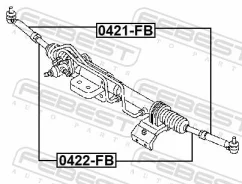 ���� ������� Mitsubishi Canter FB70AB 2003- Febest 0422FB ����