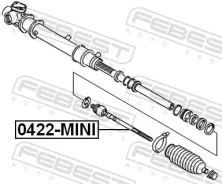 ���� �������, ��������, ������, ����� ��� Mitsubishi Pajero MINI, Mitsubishi Toppo, Mitsubishi Minica 0.7 Febest 0422-MINI 0422MINI ����