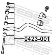 ���� ������������� �������� ������ ����� ��� Mitsubishi Lancer, Mitsubishi Mirage, Mitsubishi COLT V febest 0423-001 0423001 ����
