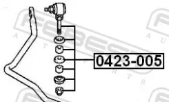 ���� MMC Rr Febest 0423-005 MB584467 0423005, ������ ������ 0423005 ����