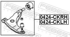 ����� Mitsubishi Lancer/Mirage CJ-CP# 1995.08-2000.08 �����. ����. Febest 0424CKRH ����
