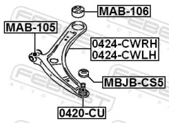 ����� �������� ����� Febest 0424CWLH 0424CWLH ����