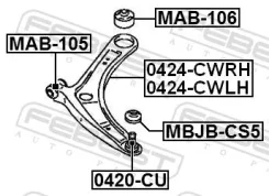����� �������� ������ Febest 0424CWRH 0424CWRH ����