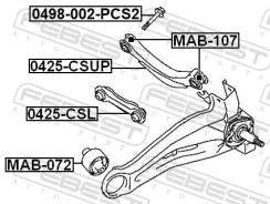 ���� �������� ���������� ������ ������ ������ ����� ��� Mitsubishi Lancer, Mitsubishi DION, Mitsubishi Airtrek I febest 0425-csl 0425CSL ����