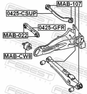 ���� ���������� ������ | ��� ����/��� | Febest 0425GFR 0425GFR ����